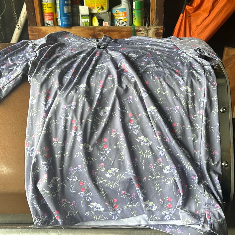 Bad birdie size medium floral polo